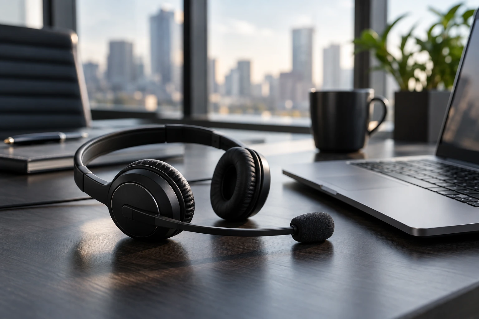 Auriculares para atención al cliente